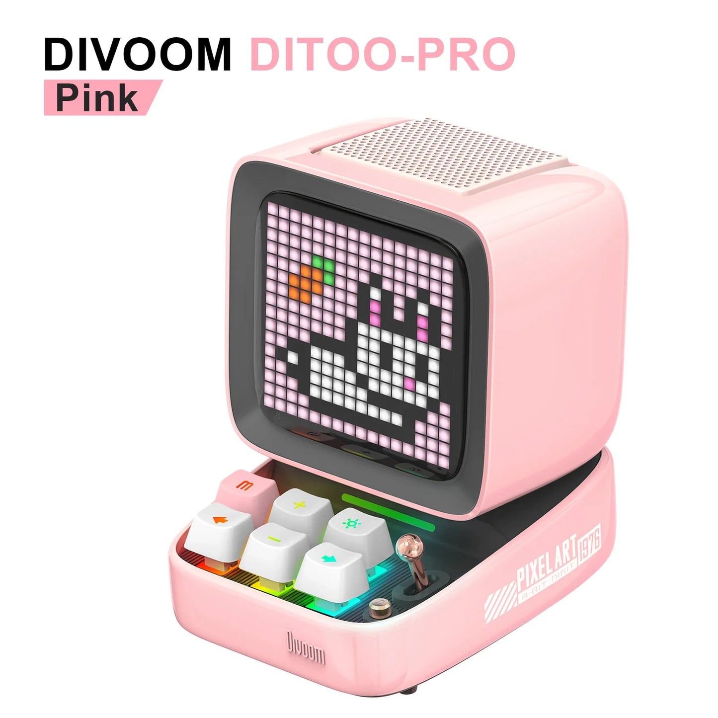 Divoom Ditoo Pro Retro Pixel Art Bluetooth Speaker Alarm Clock LED Display