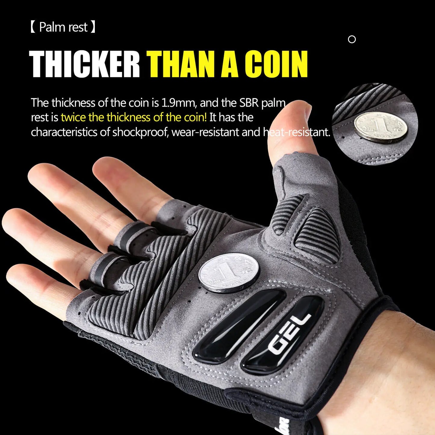 Cycling Gloves Half Finger Gel Pad For Men Women