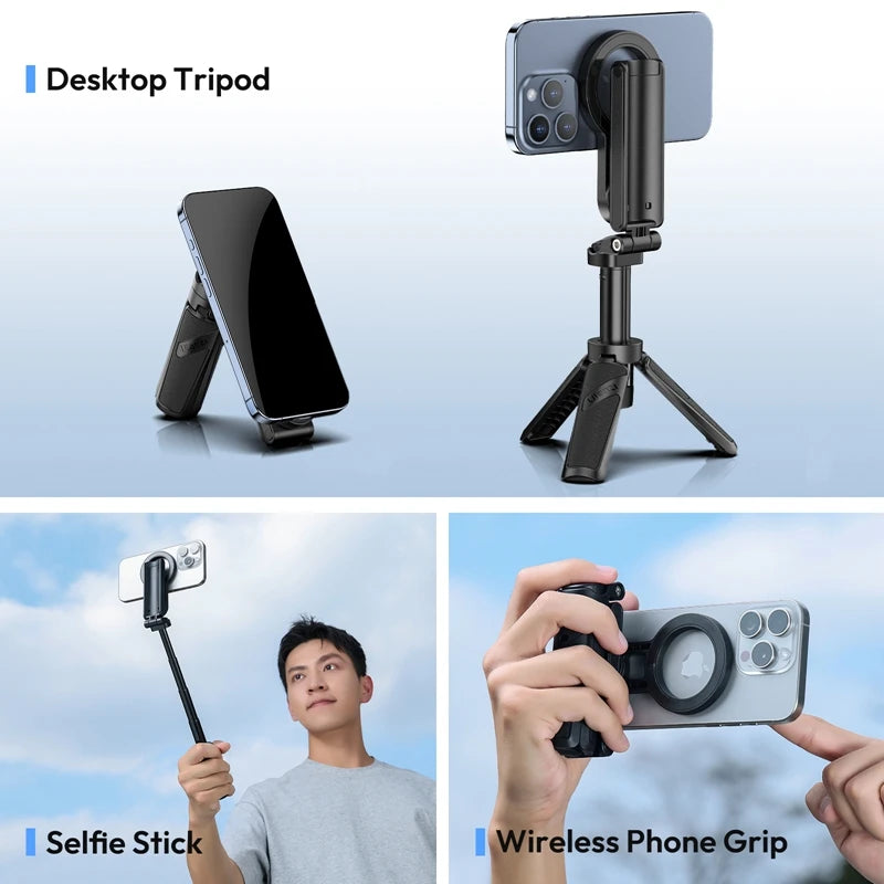 Ulanzi JJ03 Magnetic Selfie Stick Tripod With Shutter Button For Iphone 15
