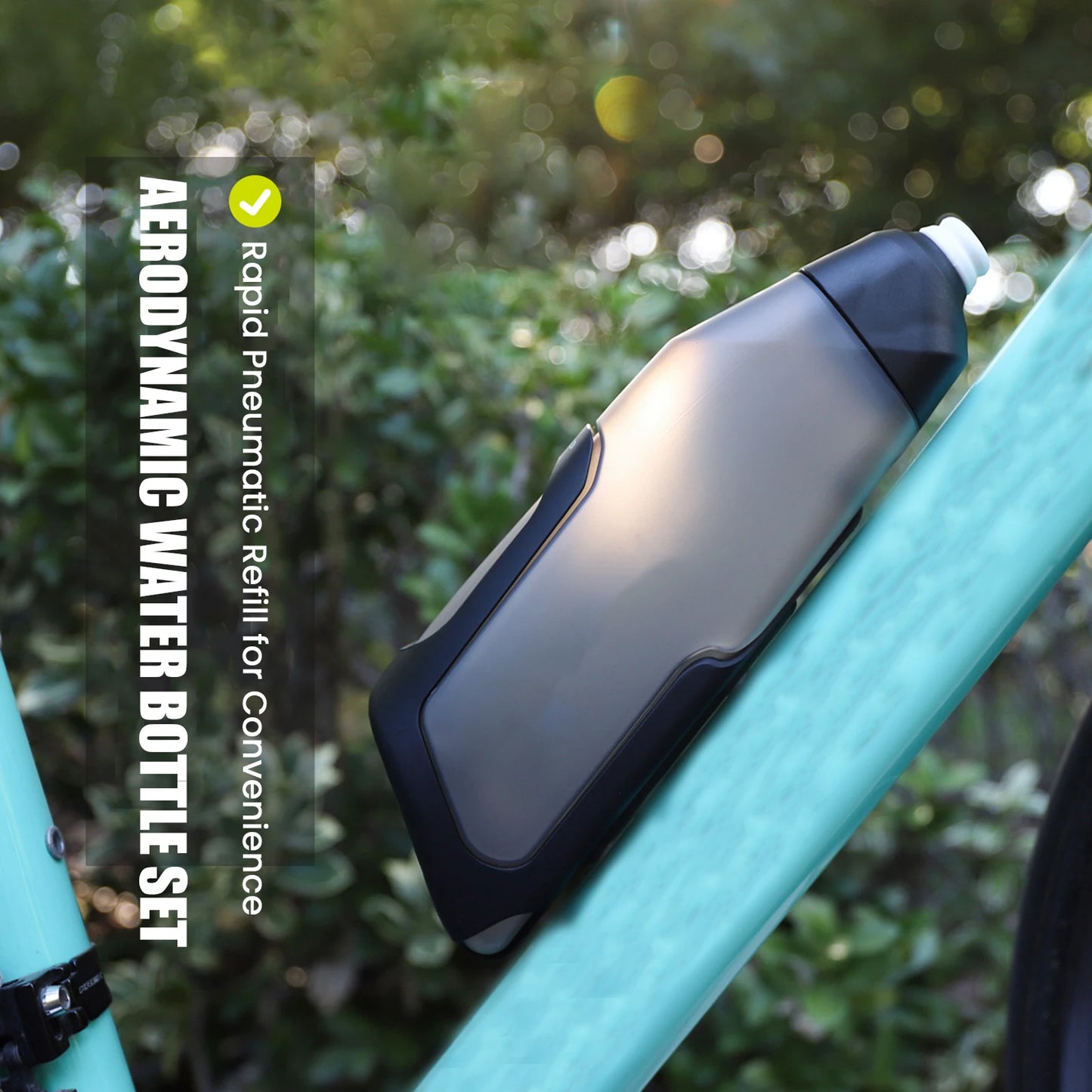 Bicycle Aerodynamic Water Bottle Bracket Set 600ml Bike Water Bottle Cage