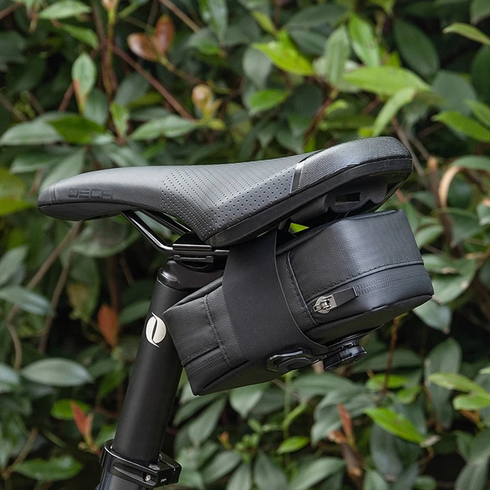 Bike Saddle Bag Large Capacity Waterproof with Multi-Compartment